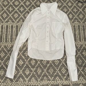 Sintra White Button-Up Shirt S 36